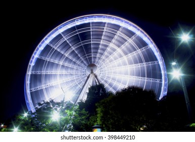 Ferris Wheel At Night