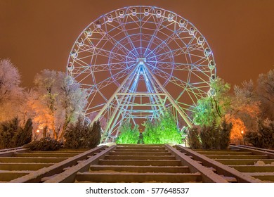 Ferris wheel at night