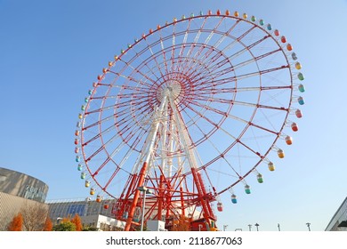 It Is A Ferris Wheel In Odaiba , Japan.