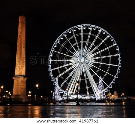 Ferris wheel on the Concorde square