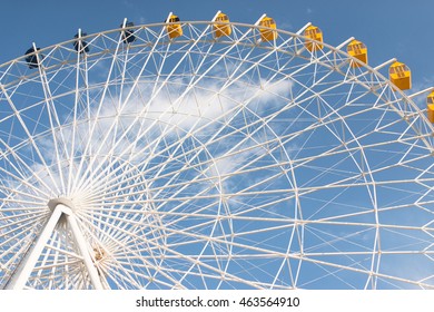 ferris wheel on sky background
