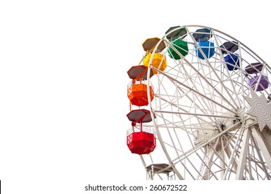 Ferris wheel on white - Powered by Shutterstock