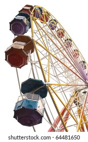 Ferris Wheel On A White Background