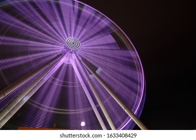                            Ferris Wheel; Panama City Beach Ferris Wheel At Night     