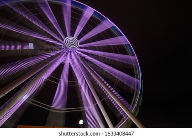                            Ferris Wheel; Panama City Beach Ferris Wheel At Night     