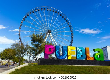 The ferris wheel in Puebla, Mexico
