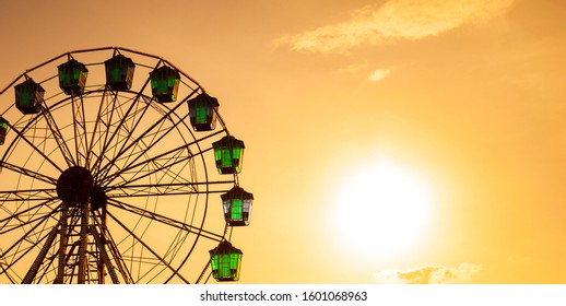 Ferris Wheel Sunset Sky Stock Photo 1601068963 | Shutterstock