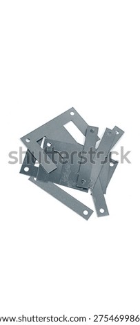 Ferrite core for transformers on a white background.