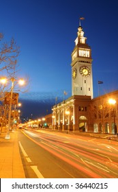 Ferry Building At Embarcadero San Francisco