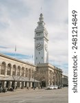 Ferry building in San Francisco City in winter