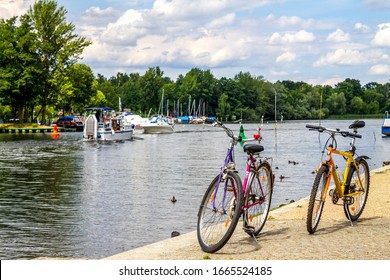 Ferry In Caputh, Havel, Germany 