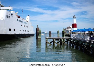 Ferry Departing From Port Jefferson, NY