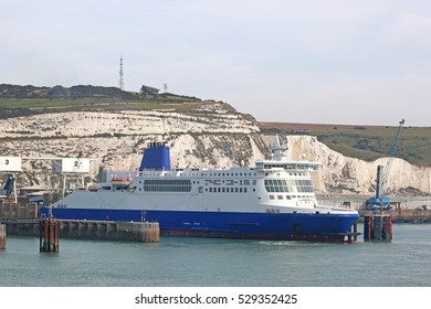 Ferry In Dover Harbour