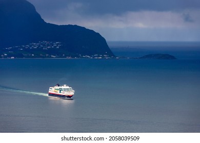 Ferry in a Norwegian fjord
