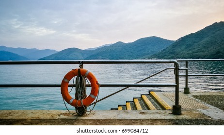 Ferry Pier At Tai O