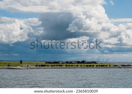 Dagebüll ferry port to the islands and Halligen on the North Frisian North Sea coast