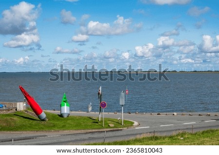Dagebüll ferry port to the islands and Halligen on the North Frisian North Sea coast