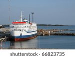 ferry ship in harbor