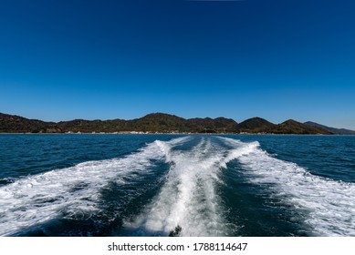 Ferry Wake Waves In The Seto Inland Sea