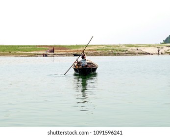 Ferryman On Jamuna River, Bangladesh