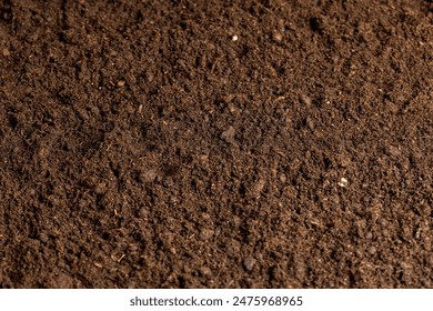 fertile soil close-up for sowing plants, details of agricultural soil to improve the quality of crop plants