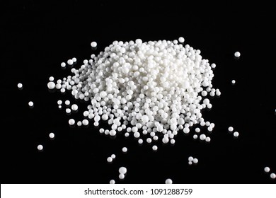 Fertilizer Ammonia Nitrate Close-up On A Dark Background