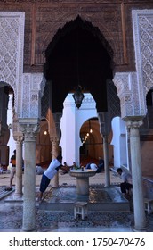 Fes / Morocco - 04 August 2016 : These Photos Were Taken In Al Mosque And University Of Al Qarawiyyin And Some People Are Getting Ready For Pray