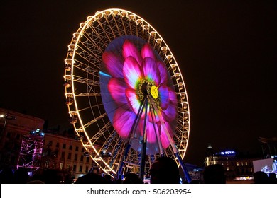 The Festival Of Lights In Lyon, France