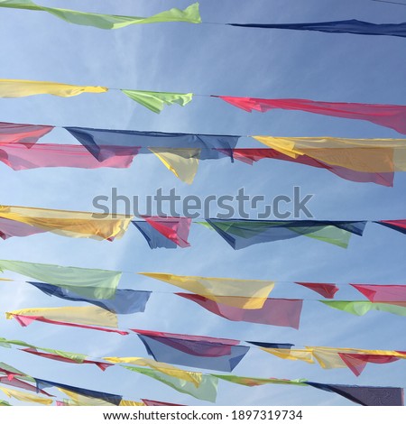 Colourful pennants