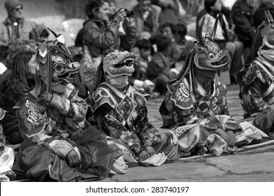 Festival Of URA YAKCHOE, Bumthang, BHUTAN , Circa May 2015