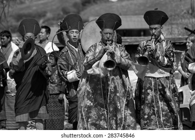 Festival Of URA YAKCHOE, Bumthang, BHUTAN , Circa May 2015