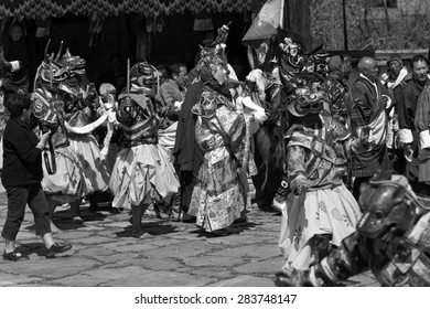 Festival Of URA YAKCHOE, Bumthang, BHUTAN , Circa May 2015