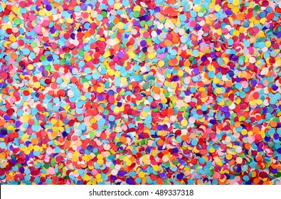 festive background of confetti