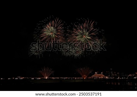 Festive background with fireworks, festive fireworks