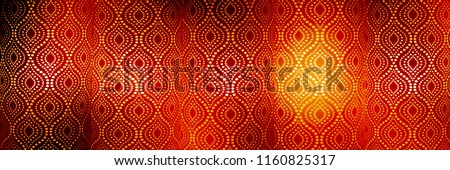 festive bright lamps background, vibrant oriental pattern, shiny east ornaments in red color, festive mood, arabesque or arabic pattern background
