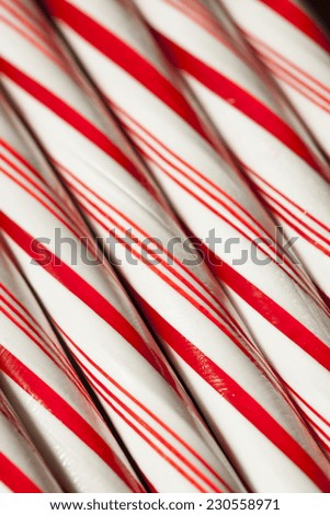 Festive Red and White Peppermint Candy Canes
