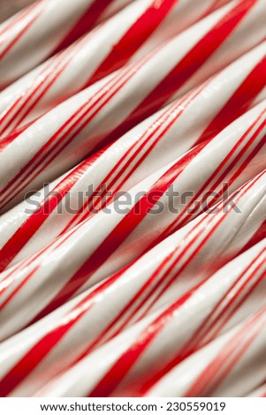 Festive Red and White Peppermint Candy Canes