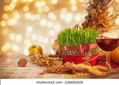 Festive Table Decorated For Orthodox Christmas At Home