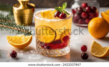 Festive Winter Cocktail Idea: Orange Cranberry Margarita