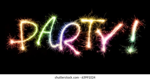 sparklers hanging from pussy Tit exposed in bar