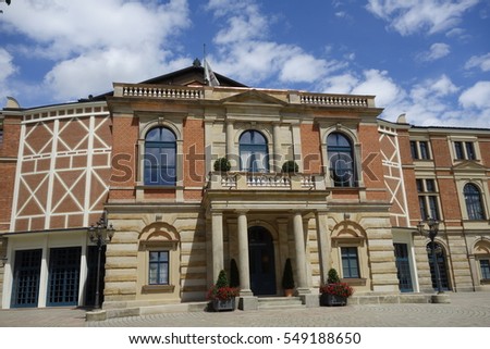 Festspielhaus Bayreuth in Bayern, Bavaria, composer, Richard Wagner, opera, operahouse, germany
