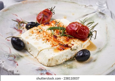 Feta Baked With Herbs