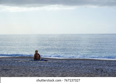 Fethiye oludeniz, girl on the beach