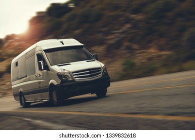 Fethiye / Turkey - 09.29.18: a rent bus is drive by highway