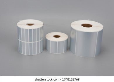 A Few Rolls Of Silver Thermal Print Label Paper