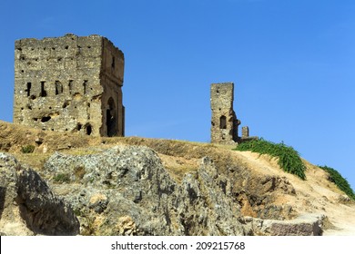 FEZ, MOROCCO - JULY 19: The Marinid Tombs On July 19, 2014 In Fez, Morocco. A Few Giant Tombs  Possibly Housing Royalty Or Personages Of Some Importance, Dating Back To The Marinid Dynasty.