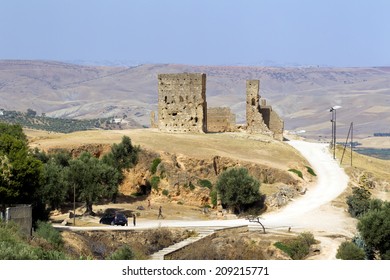 FEZ, MOROCCO - JULY 19: The Marinid Tombs On July 19, 2014 In Fez, Morocco. A Few Giant Tombs  Possibly Housing Royalty Or Personages Of Some Importance, Dating Back To The Marinid Dynasty.