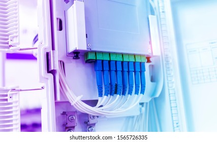 Fiber optic cable connect to communication Distribution point