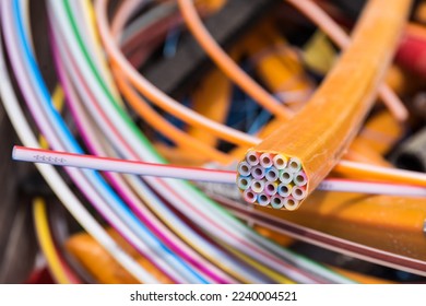 Fiber optic cable for fast Internet through fiber optic network - digitization