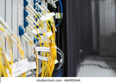 Fiber Optic Cable Network is another. Capable of receiving - transmitting distance in kilometers and with very little loss of signal. - Shutterstock ID 466983464